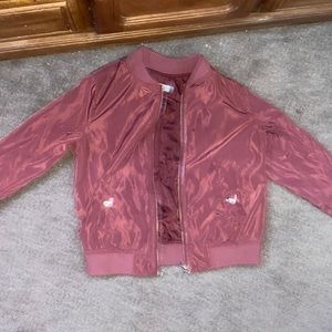 Varsity style jacket.